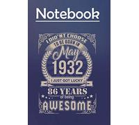 Composition Notebook Journal Notebook Gift: I Didnt Choose To Be Born In May 1932 6'' x 9'', 100 Pages, Soft Cover, Matte Finish to Take Notes and Write Daily
