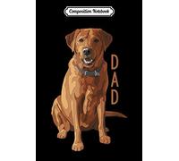 Composition Notebook: Lab Dad Fox Red Labrador Retriever Dog Lover Journal/Notebook Blank Lined Ruled 6x9 100 Pages