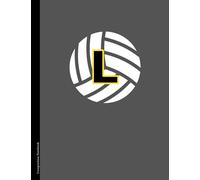 Composition Notebook: Letter L Volleyball Initial | College Ruled 110 Pages | 8.5x11 in. (Volleyball Letter Initial Notebooks)