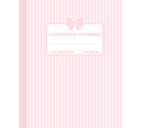 Composition Notebook Light Pink Stripes: College Ruled Composition Book for School, College And Work | 110 Pages