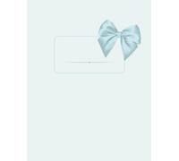 Composition Notebook - Matte cover: Simple Blue Bow Design School Office Journal College ruled 80 pages 8.5x11in