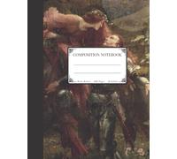 Composition Notebook: Medieval Flower Crown Maiden and Knight Vintage Old Oil Painting, Aesthetic, Fancy, Cottage Core, History, Fairy Tale, Romantic ... 8.5x11in Journal for Students, Teens, Adults.