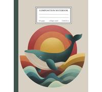 Composition Notebook: Mid-century Modern Humpback Whale Journal for School, College, Travel or Gifting