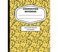 Composition Notebook - Modern Color Collection (Yellow and Black): College Ruled | 110 Pages | Clean & Modern Notebook for Students and Professionals