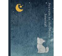 Composition Notebook: Moon & Cute Wolf Journal Notebook | 110 pages, 7.5 x 9.25"