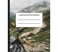 Composition Notebook: Mountain Road Adventure Graph Paper Pages with Margins for Math, Notes, Schoolwork, Drawing, and Everyday Writing