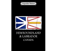 Composition Notebook: Newfoundland and Labrador Canada Province Flag Journal/Notebook Blank Lined Ruled 6x9 100 Pages