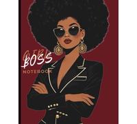 COMPOSITION NOTEBOOK: Notebook for Students| College Ruled| Journal| Black Girl Boss illustration|