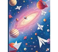 Composition notebook: Origami Galaxy Notebook | College Ruled | Cute Journal with Folded Planet & Star Pattern | 7.5 x 9.25 in, 100 Pages
