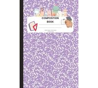 Composition Notebook: Pastel Purple, Ms. Lizzy's Back to School, Wide Ruled, 100 pages 6 x 9in