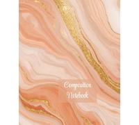 Composition Notebook: Peach Marbled Notebook