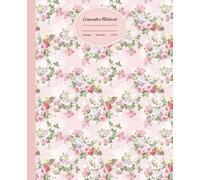 Composition Notebook: Pink Coquette Cute Flowers Aesthetic | College Ruled | 7.5 x 9.25" | 100 Pages