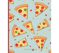 Composition Notebook: Pizza Party Slices Notebook | College Ruled | Fun Journal with Pizza Slice Characters | 7.5 x 9.25 in, 100 Pages