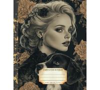 Composition Notebook: Premium College Ruled Vintage Lady Notebook | Dark Inked Illustration | Gift for Nature Lover | Daily School University and Work Journal
