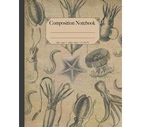 Composition Notebook: Premium Ocean sea life animals composition notebook. Vintage dictionary print style 100 page notebook college ruled. Marine ... (Ocean Sea life & sea creatures notebooks.)