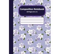 Composition Notebook: Purple Bloom College Ruled Notebook - Calm Floral Design for School, Journaling, or Class Notes