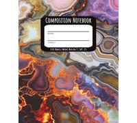 Composition Notebook: Red Marble Agate Stone Design for Note-Taking - Back to School and Everyday Use