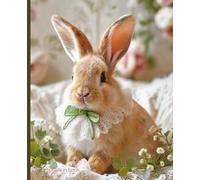 Composition Notebook: Rococo bunny themed Notebook | College Ruled | Journal for planning, study | 7.5 x 9.25 in, 100 Pages