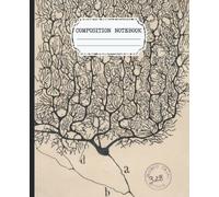 Composition Notebook: Science Aesthetic College Ruled With Brain Cell Design