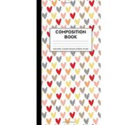 Composition Notebook: Small Graph Grid notebook (Standard Traveler's Notebook Sized RetrohipMama Hearts)