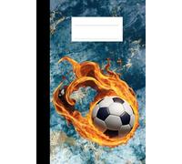 Composition Notebook: Soccer Ball Sports Notebook for Boys & Girls - Colorful Wide Ruled Composition Book for Kids - 110 Pages