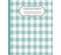 Composition Notebook Soft Blue Tartan: College Ruled | 7.5 X 9.75 | 110 Pages