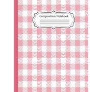 Composition Notebook Soft Pink Tartan: College Ruled | 7.5 X 9.75 | 110 Pages