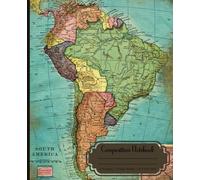 Composition Notebook : South America map cover / 100 pages College Ruled/ 7.5"x 9.25" / Gift for students & travellers: Map Vintage of South America / Condor