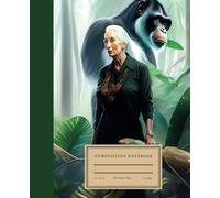 Composition Notebook Squared - Jane Goodall - Chimpanzee composition notebook