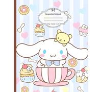 Composition Notebook: Sweet Sky Puppy, Wide Ruled, 7.5 x 9.25 inches, 100 Pages - Ideal for Kawaii Fans, School Notes ( Notebook )
