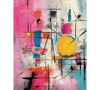 Composition Notebook - The Abstract Odyssey: Rhapsody in Colors - Wide ruled pages