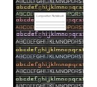 Composition Notebook: Trendy Wide Ruled Journal & Notebook for Students, Kids & Teens | Pretty Blank Wide Lined Journal for School & College for ... shaped structure | Alphabet Illustration