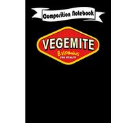 Composition Notebook: Vegemite Logo - Toast Australian Food Bogan Melbourne, Journal 6 x 9, 100 Page Blank Lined Paperback Journal/Notebook