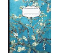 COMPOSITION NOTEBOOK- Vincent Van Gogh,"Cherry Blossoms": 110 white lined pages, softcover
