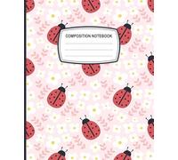 Composition Notebook: Vintage Ladybugs Illustration, Cute Insects Journal for School, College, Office, Work, Students, Adults