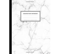 Composition Notebook - White Marble, 8.5 x 11, College Ruled, 100 pages: Snow White Marble (Office & School Essentials)