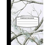 Composition Notebook- White Oak Trendy Camo Journal - College Ruled - 7.5 x 9.25 Logbook with 140 Lined Pages - Notebooks for men, woman, School ... for Student, hunting, or Creative Journaling