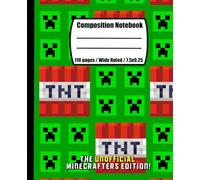 Composition Notebook Wide Rule: The Unofficial Minecrafters Edition