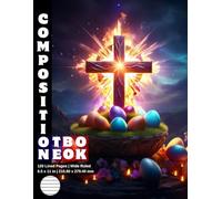 Composition Notebook Wide Ruled: 120 White Paper Pages Gray Lined 60 Sheets for School or College Student Teacher Class Office Work Journal Creative ... x 11 Inch Easter Holy Rood Jesus Catholic.
