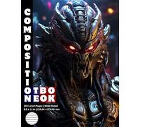 Composition Notebook Wide Ruled: 120 White Paper Pages Gray Lined 60 Sheets for School or College Student Teacher Class Office Work Journal Creative ... Size 8.5 x 11 Inch Alien Predator Warrior 4.