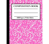 Composition notebook : Wide Ruled, 180 Pages-Classic Marble Covers, School Notebook For Students