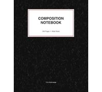 Composition Notebook: Wide Ruled | 200 Pages | 7.5 x 9.25 Inches | Classic Black Marble Cover for School, Office, Journaling & Notes: A durable ... for students, teachers, and professionals