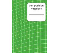 Composition Notebook: Wide Ruled | 6 x 9 inches | 100 pages | Cute and Creative | Wavy Lines | Green
