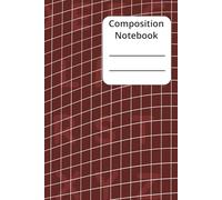 Composition Notebook: Wide Ruled | 6 x 9 inches | 100 pages | Piano and Music notes | Burgundy
