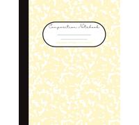 Composition Notebook - Wide Ruled: 7.5 x 9.25 Aesthetic Light Lemon Marble Cover for Writing, School, Journaling, Notes & Daily Use