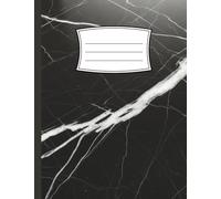 Composition Notebook Wide Ruled - 7.5" x 9.75", 100 Pages, Classic Black Marble Cover, School Notebook for Students: Wide Ruled Lined Paper for Grades ... Note-Taking, Journaling, and Homework