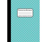 Composition Notebook Wide Ruled - Aqua Star Cover: Part of a Fun, Colorful Collection for School | Collect Them All |1-Subject for Notes, Projects & Daily Writing