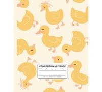 Composition Notebook Wide Ruled: Baby Duck: Adorable Aesthetic Duckling Journal for Kids, Students, and Everyday Writing | Glossy Cover with Cute Springtime Vibes