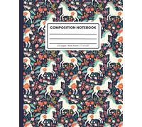 Composition Notebook Wide Ruled: Cute Unicorn Aesthetic Notebook for Girls: Whimsical School Notebook for Kids | Fun Unicorn Journal for Writing, Drawing & Creative Adventures