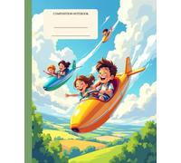 Composition Notebook Wide Ruled for School and College Students: Cute plane ride | Trendy with aesthetic design